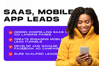 generate saas, mobile app leads, mobile app leads, saas landing page, ico leads