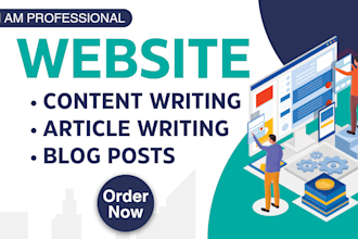 write website content and articles with seo