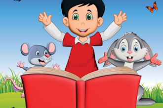 create awesome 3d children story book illustrations