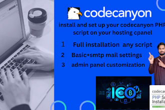 install and setup your codecanyon PHP script on your hosting cpanel