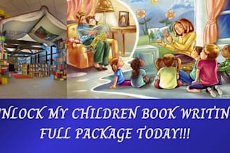 be your christian children story writer kids animal illustration book blurb