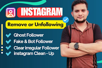 safely remove instagram twitter ghost, bot inactive followers clean up accout