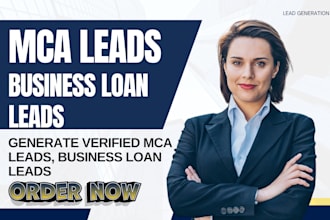generate mca leads business loan leads