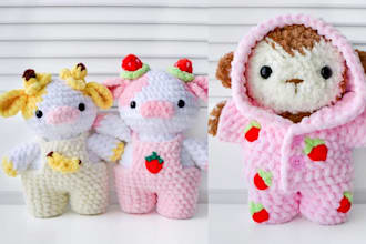 detailed amigurumi crochet pattern knitting,gift list on etsy, shopify branding
