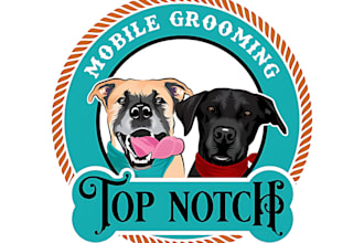 do luxury pet service logo design for your business