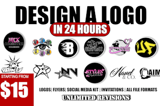 create a logo for you within 24 hours