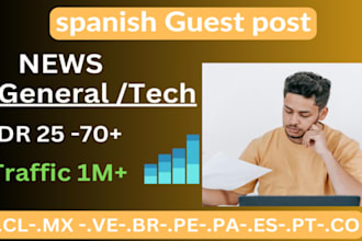 do spanish guest poste and backlinks on  , mexico, spain, chile, peru,