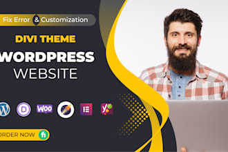 fix errors and customization by the divi theme
