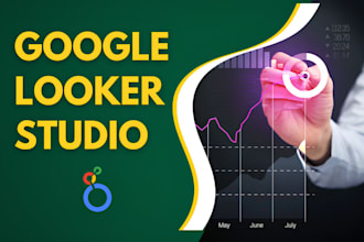 create informative google looker or data studio dashboard report visualization