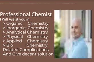 help you in organic inorganic analytical and biochemistry related problems