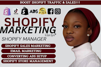 promote shopify marketing store ecommerce klaviyo sales funnel shopify manager