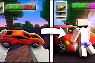 design epic minecraft youtube thumbnail to boost clicks