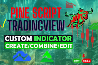 code or edit tradingview pinescript indicator or strategy