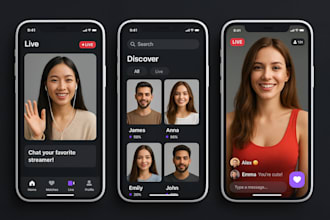 develop social media app ai dating app, ai matchmaking app, ai livestreaming app