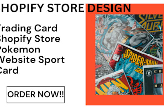 design trading card pokemon store shopify store sport card trading card website