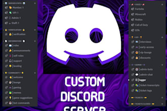 design a professional discord server for your community