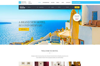 create  hotel booking website redesign, hotel booking, real estate website