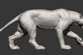 create custom animal model in blender and zbrush