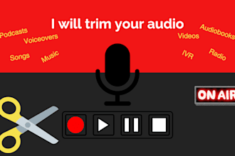 cut, edit, and enhance your audio file