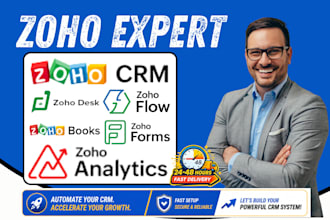 setup zoho crm zoho one books flows desk analytics forms zoho salesiq creator