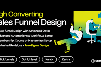 build gohighlevel funnel, clickfunnels, kajabi, kartra sales funnel landing page