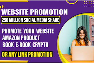 promote and advertise your website, blog, amazon, product, book, apps, any link