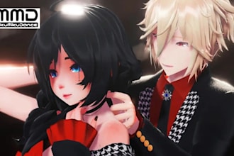 do a 3d model with rigging for mmd, sfm, vrm, gmod, vtuber in blender, unity