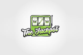 fun creative infused marijuana logo design