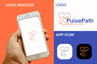 design a custom minimalist app icon logo