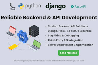 build scalable python apis with django, flask, or fastapi