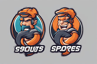 design professional cartoon sports logo