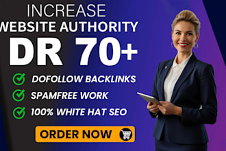 increase domain rating ahreafs DR with white hat seo backlinks service