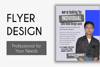 design a professional flyer or poster to meet your business