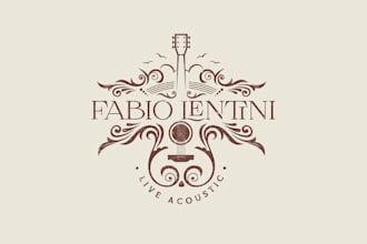 design lovely music band logo
