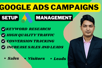 set up, and manage google ads campaigns to grow your brand