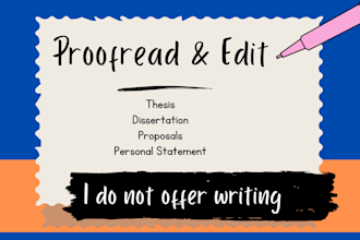 proofread edit dissertation thesis personal statement loi research proposal