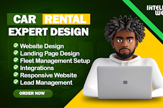 professional car rental website car dealership website chauffeur website, turo