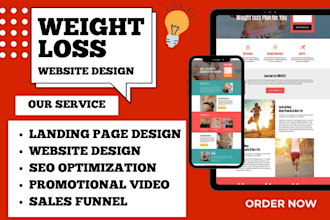 design unique weight loss website health and fitness website weight loss leads