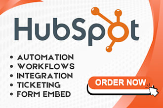 hubspot workflow automation form embed api zapier webhook integration ticketing