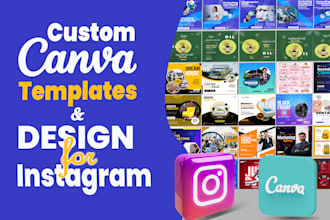 design custom canva templates and designs for instagram