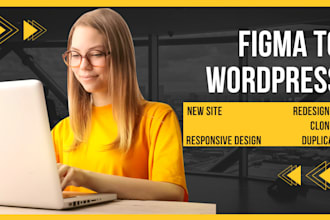 build clean and modern website, figma to wordpress elementor