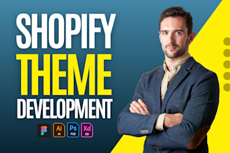 develop shopify website, landing page from PSD, ai, xd, figma or sketch designs