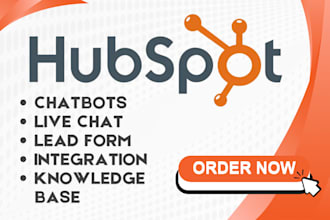 do hubspot booking chatbot live chat knowledge base facebook ads integration