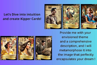 create a kipper deck with ai unique and prototype images in your style