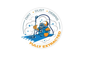 carpet cleaning company logo design