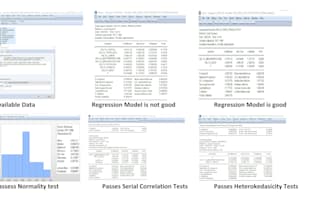 do time series and statistical analysis using spss or eviews