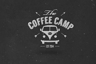 d custom restaurant and coffee shop logo food branding