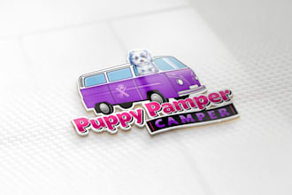 make a pamper your pet creative pet grooming logo design