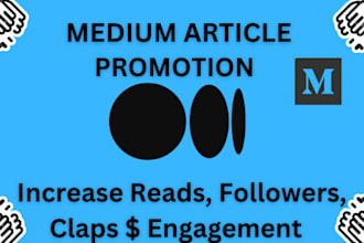 do medium article promotion for your medium account