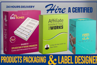 do product packaging design, box design, label design, amazon packaging